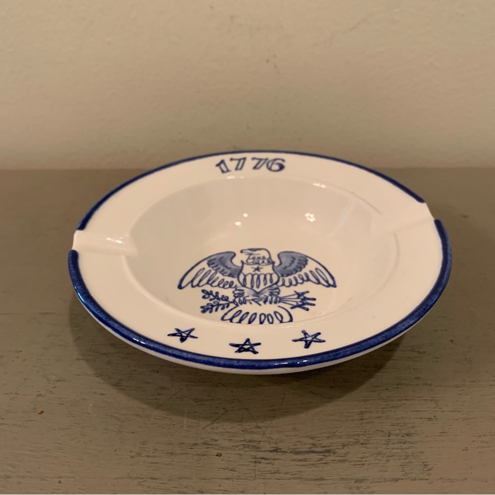 VTG California USA Pottery 1776 Bicentennial Ashtray/Trinket Dish